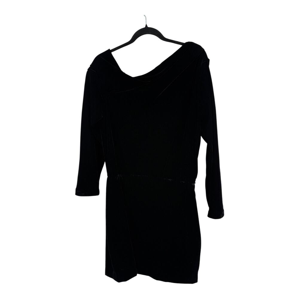 Theory Asymmetrical Off Shoulder Mini Dress black size 12